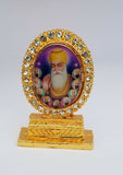 Sikh Guru Nanak Ten Gurus Stand Gold Plated Desktop Car Dashboard Mantle Piece U