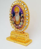 Sikh Guru Nanak Ten Gurus Stand Gold Plated Desktop Car Dashboard Mantle Piece U