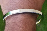 Stainless Steel Kara Singh Kaur Bangle Khalsa Punjabi Cut Edge Sikh Kada V16U