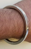 Stainless Steel Kara Singh Kaur Bangle Khalsa Punjabi Cut Edge Sikh Kada V16U