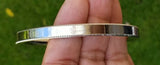 Stainless Steel Kara Singh Kaur Bangle Khalsa Punjabi Cut Edge Sikh Kada V16U