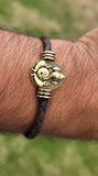 Lord ganesha bracelet kara hindu kada good luck evil eye protection bangle i14R