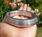 Sarbloh Chakri Kara Lines Design Iron Sikh Singh Kaur Khalsa Taksali Bangle Y9