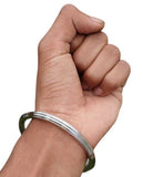 Stainless Steel Kara Sikh Bangle Singh Kaur Kada Lines Punjabi Bracelet Y10R New