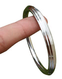 Stainless Steel Kara Sikh Bangle Singh Kaur Kada Lines Punjabi Bracelet Y10R New