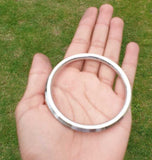Stainless Steel Kara Sikh Bangle Singh Kaur Kada Lines Punjabi Bracelet Y10R New