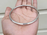 Stainless Steel Kara Sikh Bangle Singh Kaur Lines Kada Punjabi Bracelet Y13R New