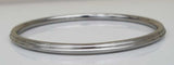 Stainless Steel Kara Sikh Bangle Singh Kaur Lines Kada Punjabi Bracelet Y13R New