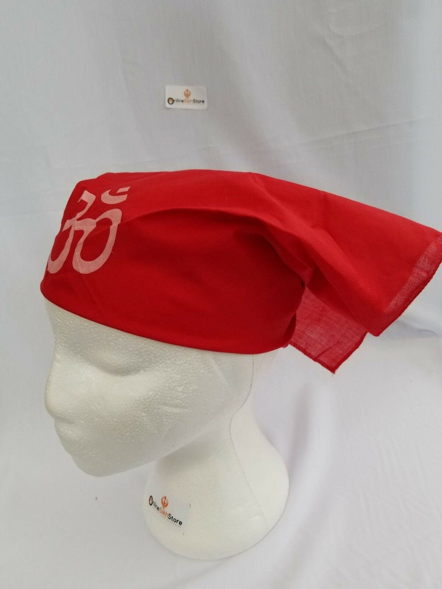 Sikh Punjabi White Khalsa Black Khanda Bandana Head Wrap Gear Rumal Ha - Foto 10