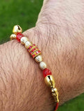 Hindu red thread evil eye protection stunning bracelet luck talisman amulet fg13