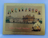Sikh ten guru baba deep singh golden temple fridge magnet souvenir collectible r