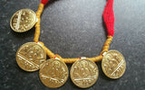 Punjabi Folk Cultural Bhangra Gidha Sat Kartar Taweet Red Thread necklace C7