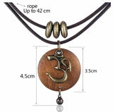 Stunning gold plated hindu evil eye protection om good luck pendant amulet b49