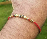 Hindu red thread evil eye protection stunning bracelet luck talisman amulet fg5