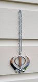 Large stainless steel punjabi sikh large khanda pendant car rear mirror hanging