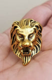 Sharukh Khan New Movie Lion Brass Ring Golden Colour Evil Eye Protection Mundi B