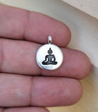 Buddha pendant hindu power silver gold plated evil eye protection shield k54 new