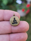 Buddha pendant hindu power silver gold plated evil eye protection shield k54 new