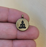 Buddha pendant hindu power silver gold plated evil eye protection shield k54 new