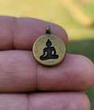 Buddha pendant hindu power silver gold plated evil eye protection shield k54 new