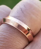 Copper color khanda ring engraved fashion sikh singh kaur khalsa challa gift h25