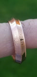 Copper color khanda ring engraved fashion sikh singh kaur khalsa challa gift h25