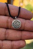 Lotus pendant hindu power silver gold plated evil eye protection shield k55 new