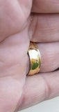 Gold plated khanda ring engraved fashion sikh singh kaur khalsa challa gift h23
