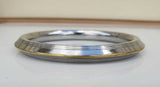 Stainless Steel Kara Lines Design Brass Edge Sikh Bangle Singh Khalsa Kada V38R