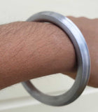 Sarbloh Iron Kara Sikh Bangle Singh Kaur Khalsa Edged Design Thick Kada CC32 NEW