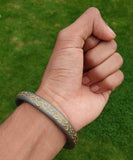 Sarbloh Iron Kara Smooth Round Engraved Sikh Kada Singh Kaur Khalsa Bangle S23K Handmade Karra design