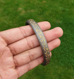 Sarbloh Iron Kara Smooth Round Engraved Sikh Kada Singh Kaur Khalsa Bangle S23K Handmade Karra design