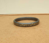 Sarbloh Iron Kara Smooth Round Engraved Sikh Kada Singh Kaur Khalsa Bangle S23K Handmade Karra design