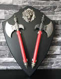 Sikh Lion Axe Fantasy War Shield Nihang Singh Sparta Wall Decor Wall Mounted LL2