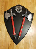 Sikh Lion Axe Fantasy War Shield Nihang Singh Sparta Wall Decor Wall Mounted LL2