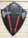 Sikh Lion Axe Fantasy War Shield Nihang Singh Sparta Wall Decor Wall Mounted LL2