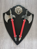 Sikh Lion Axe Fantasy War Shield Nihang Singh Sparta Wall Decor Wall Mounted LL2