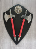 Sikh Lion Axe Fantasy War Shield Nihang Singh Sparta Wall Decor Wall Mounted LL2
