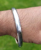 Sarbloh Kara Sikh Kada Kakaar Iron Smooth Karha Singh Warrior Loha Bangle EE17R