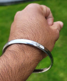 Sarbloh Kara Sikh Kada Kakaar Iron Smooth Karha Singh Warrior Loha Bangle EE17R