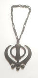 Black Metal Punjabi Sikh Kaur Singh Khanda Punjab Pendant Car Rear Mirror Hanger