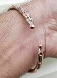 Pure copper punjabi hindu sikh adjustable snake head healing kara bangle aa5