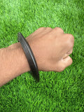 Sarbloh Kara Black Bangle Pure Iron Sikh Dori Kada Heavy Singh Kaur Khalsa OF2R
