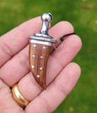 Sheesham Wood Kirpan Sarbloh Mini Siri Sahib Necklace Sikh Kakar Singh Khalsa OO