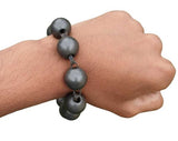 Sikh Solid Sarbloh Beads Bracelet Meditation Manka Praying Hindu Singh Simrana Y14R Simarna Simran Loha Kara Kada Heavy Chunky Unisex