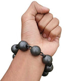 Sikh Solid Sarbloh Beads Bracelet Meditation Manka Praying Hindu Singh Simrana Y14R Simarna Simran Loha Kara Kada Heavy Chunky Unisex