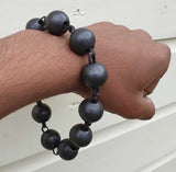 Sikh Solid Sarbloh Beads Bracelet Meditation Manka Praying Hindu Singh Simrana Y14R Simarna Simran Loha Kara Kada Heavy Chunky Unisex