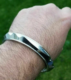 Sarbloh Iron Teeth Design Heavy Sikh Singh Kaur Khalsa Taksali Kara Bangle G10