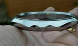 Sarbloh Iron Teeth Design Heavy Sikh Singh Kaur Khalsa Taksali Kara Bangle G10