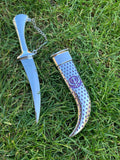 Stunning Stainless Steel Ceremonial SIKH Siri Sahib Purple Singh Kaur design MK1